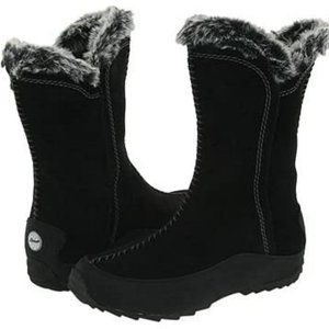 Sporto Black Winter Boots New 7.5 Suede Waterproof